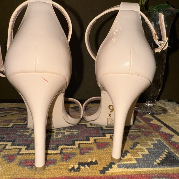 Mix It 6 Cream Stiletto Heels with Ankle Strap - Picture 4 of 10